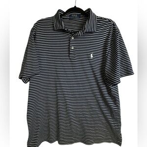Polo Ralph Lauren Soft Cotton Navy and White Stripe Size Large